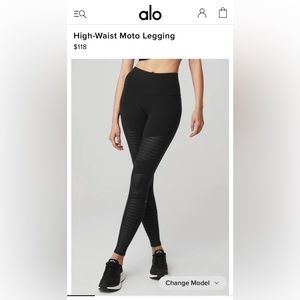 High waist moto legging from ALO
